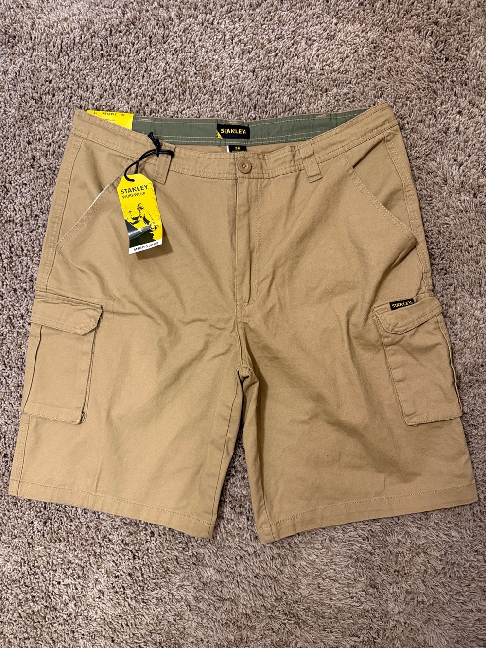 Stanley Men’s Khaki Cargo Shorts